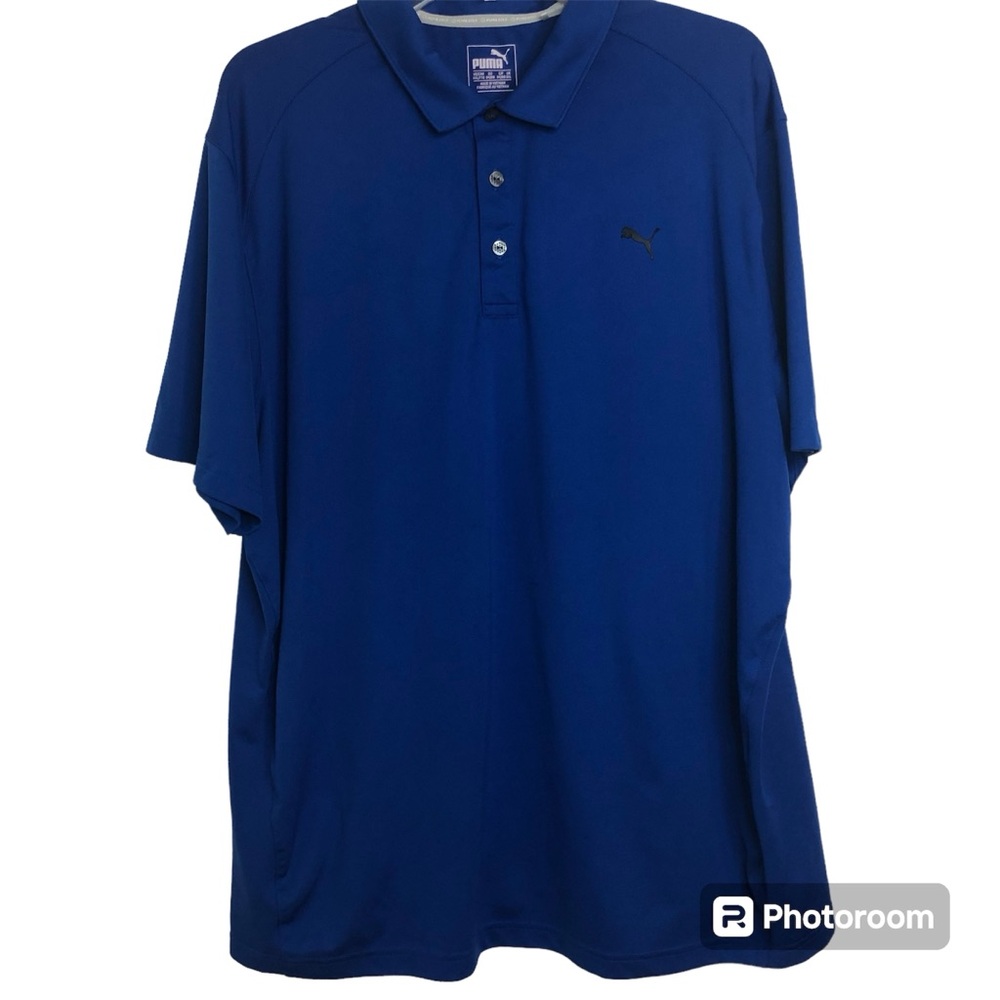 Puma Golf Dry Cell Technology Performance Polo Shirt, XXL, Blue
